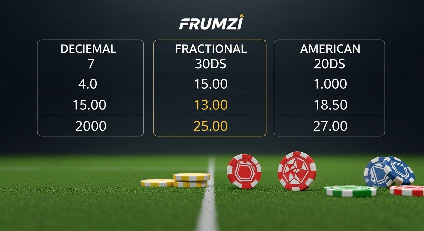 Formats de cotes in-play betting